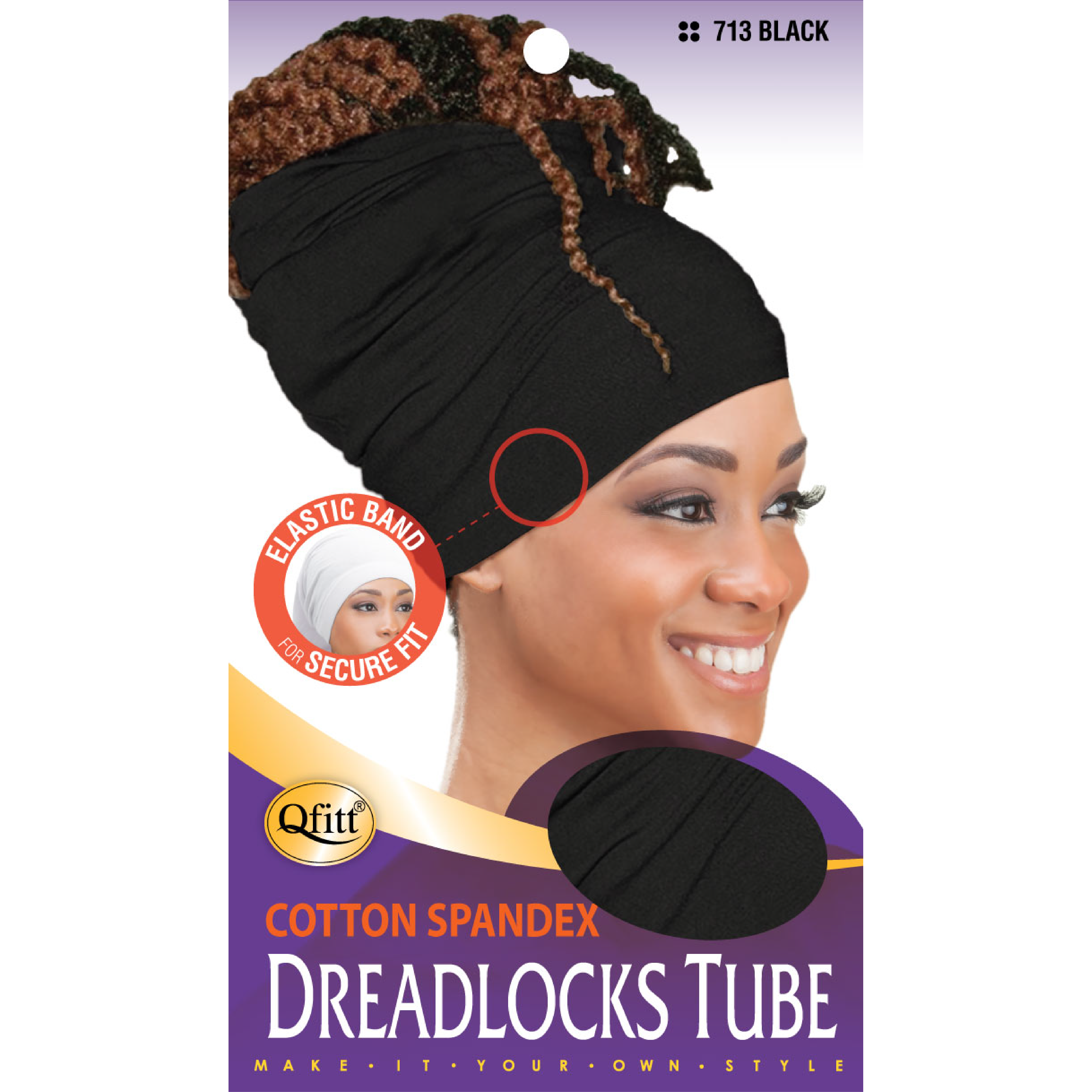 DREADLOCKS TUBE [BLACK] – Qfitt