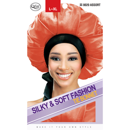 Silky & Soft Tie Bonnet - 12 pcs set