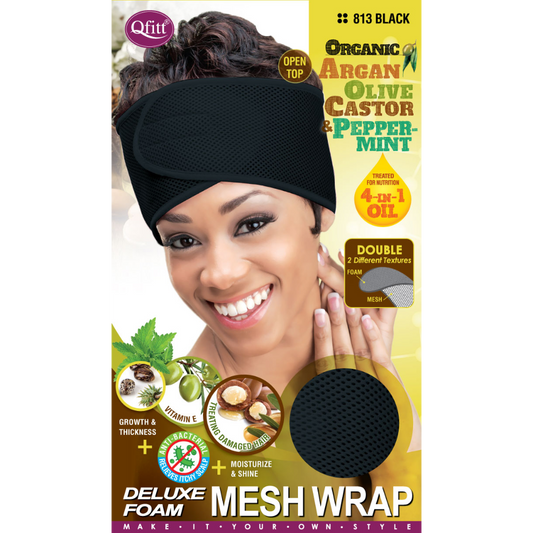 DELUXE ORGANIC FOAM MESH WRAP [BLACK]