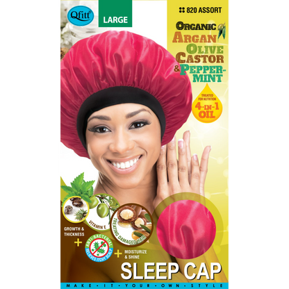 (Large) Organic Sleep Cap - 12 pcs set