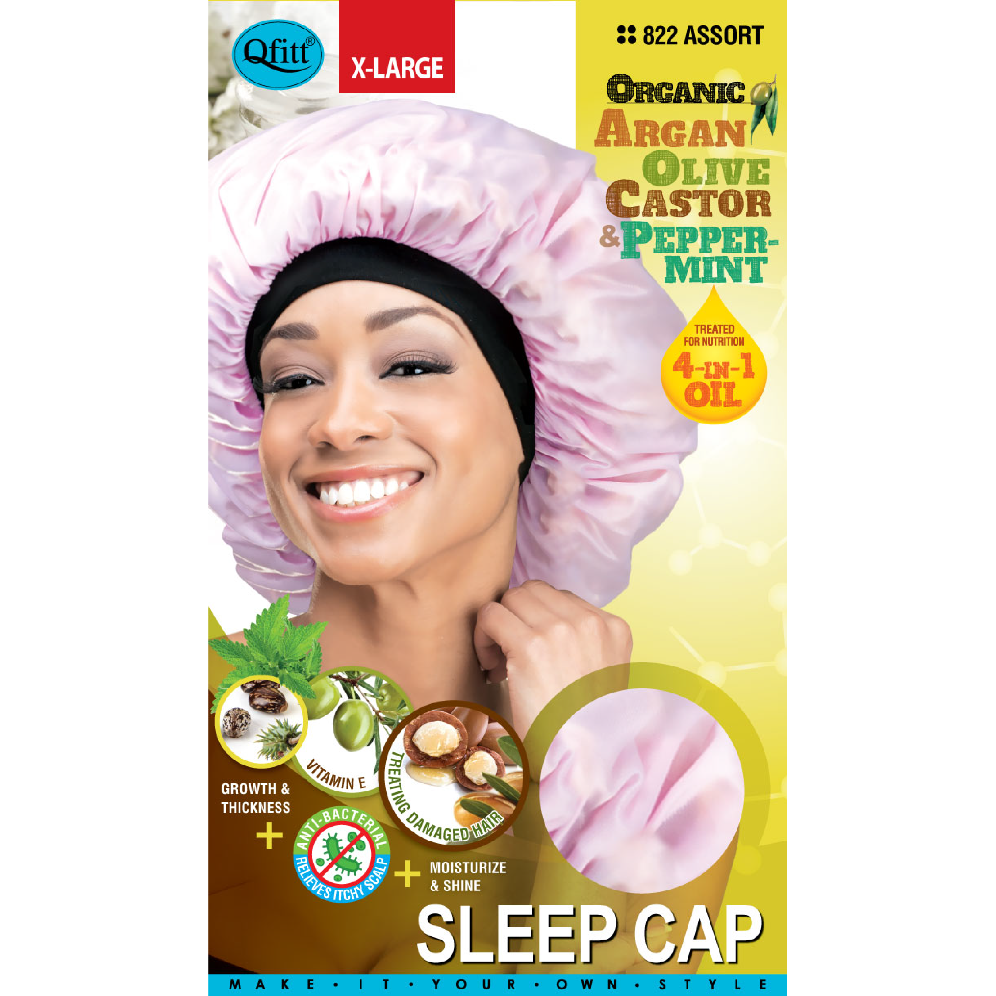 X-LARGE ORGANIC SLEEP CAP [ASSORT-12 PIECES SET] – Qfitt