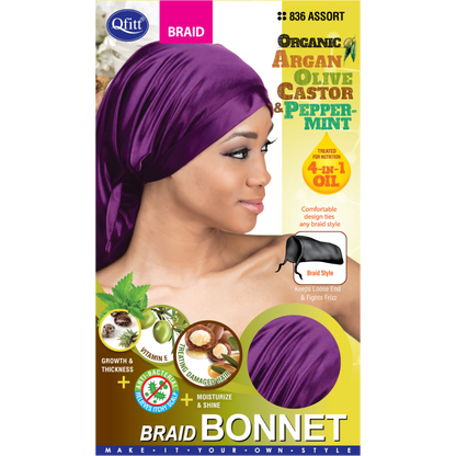 (Braid) Organic Bonnet - 12 pcs set