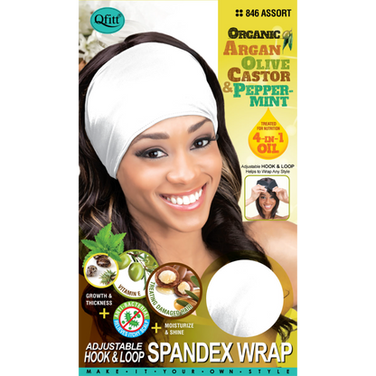 Organic Adjustable Hook & Loop Spandex Wrap - 12 pcs set