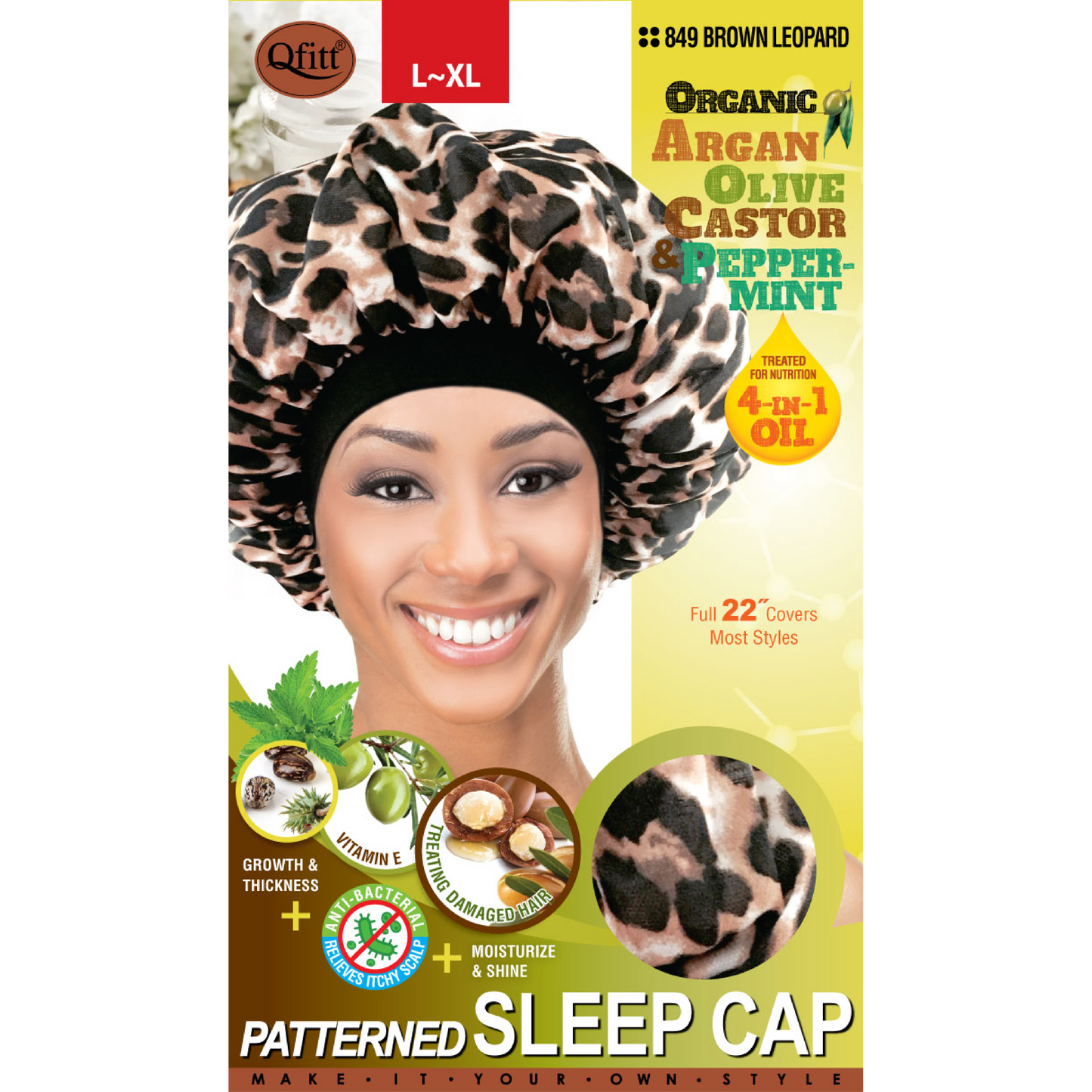 ORGANIC PATTERNED SLEEP CAP