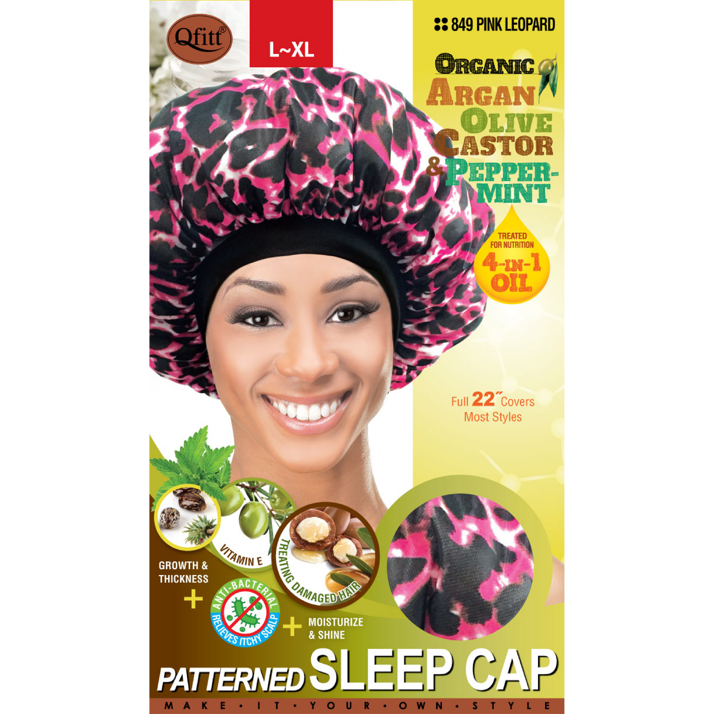 ORGANIC PATTERNED SLEEP CAP
