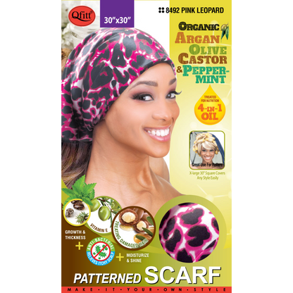 Organic Patterned Scarf - 12 pcs set