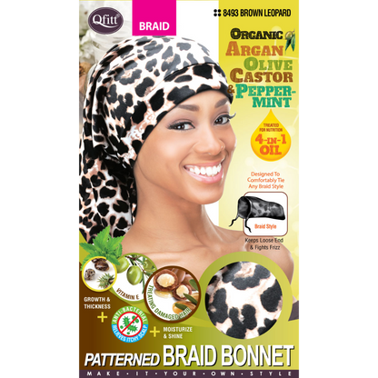 (Braid) Organic Patterned Bonnet - 12 pcs set