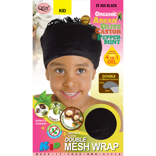 KIDS ORGANIC DOUBLE MESH WRAP [BLACK]