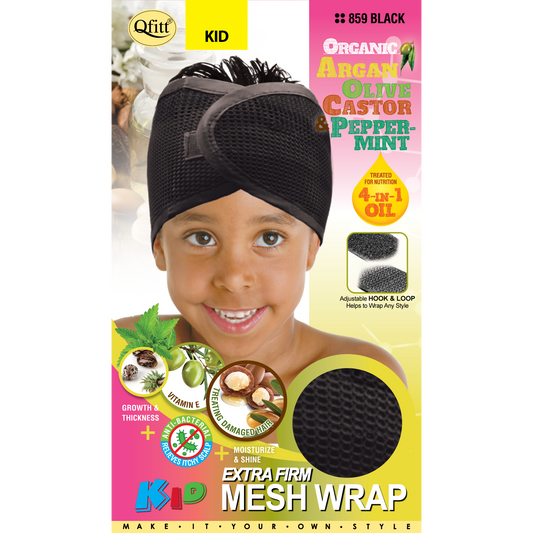 KIDS ORGANIC EXTRA FIRM MESH WRAP [BLACK]