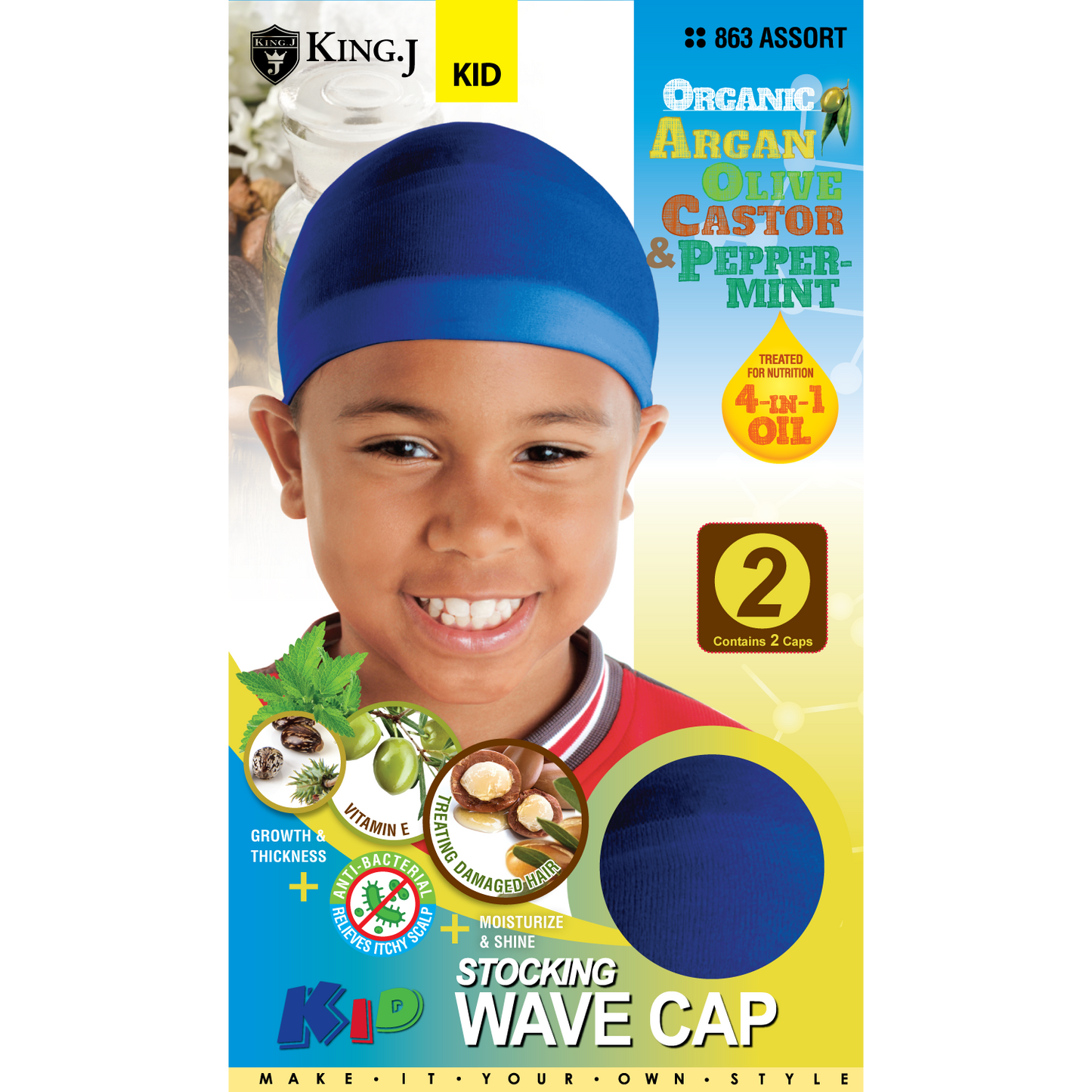 KIDS ORGANIC WAVE CAP