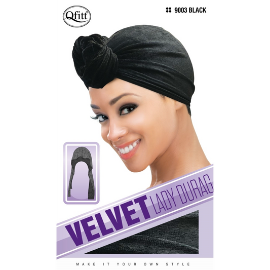 VELVET LADY DU RAG [BLACK]