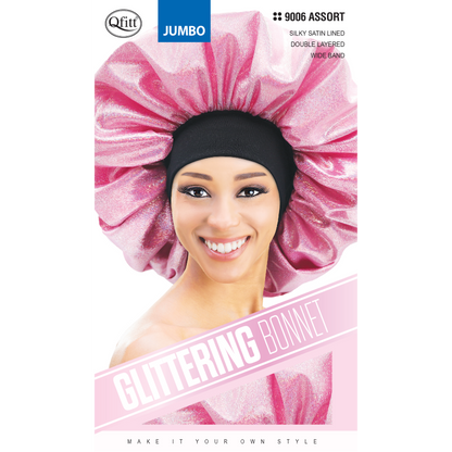 (Jumbo) Glittering Bonnet - 12 pcs set